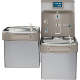 ELKAY Enhanced EZH20 Bottle Filling Station, Bi-Level LZ Cooler, Stainless Steel, LZSTL8WSSP