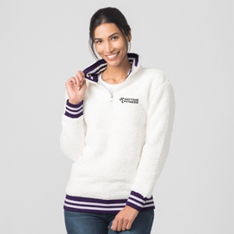  AF UNISEX &frac14; ZIP VARSITY SHERPA